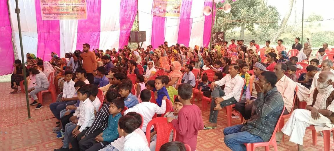 Community gathering at a cultural festival